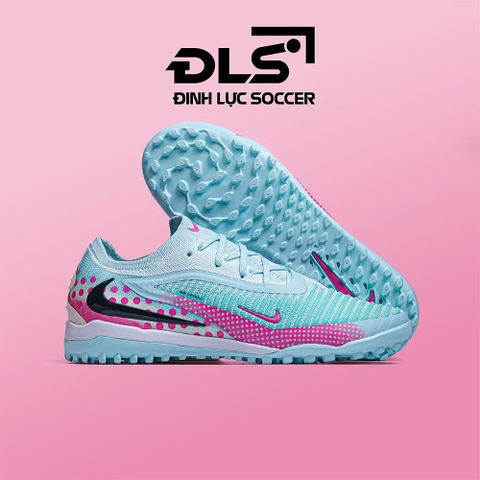 Giày Bóng Đá Nike Phantom 6 Elite 2026 Xanh Ngọc Hồng Chấm Bi Cổ Lửng TF