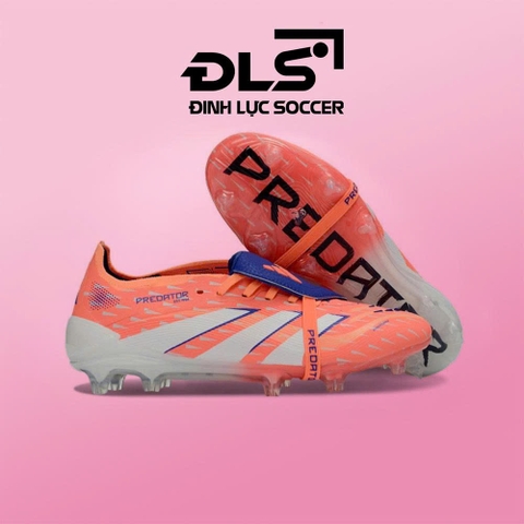 Giày Bóng Đá Adidas Predator 25 Elite Tongue Cam Xanh Biển Lưỡi Gà Gập FG