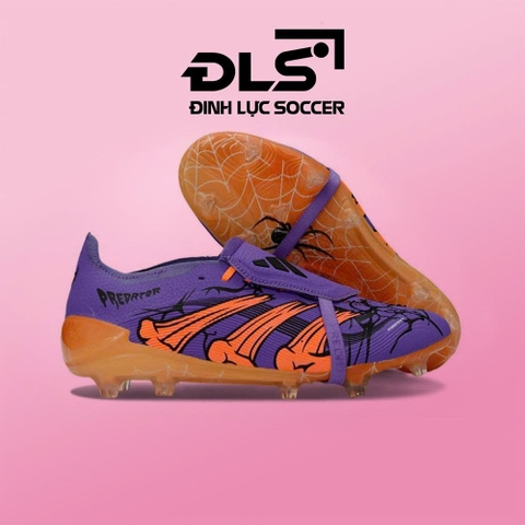 Giày Bóng Đá Adidas Predator 25 Elite Cursebreaker Halloween Tím Vạch Cam  Lưỡi Gà Gập FG