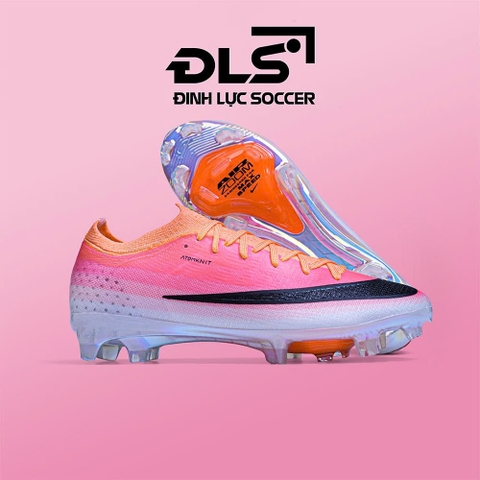 Giày Bóng Đá Nike Mercurial Vapor 17 Elite 2026 Đỏ Hồng Trắng Vạch Đen Lưỡi Gà Liền FG