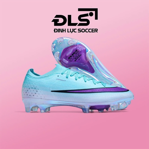 Giày Bóng Đá Nike Mercurial Vapor 17 Elite 2026 Xanh Ngọc Mint Vạch Tím Lưỡi Gà Liền FG
