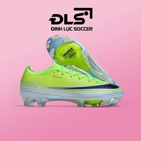 Giày Bóng Đá Nike Mercurial Vapor 17 Elite 2026 Trắng Xanh Chuối Vạch Đen Lưỡi Gà Liền FG
