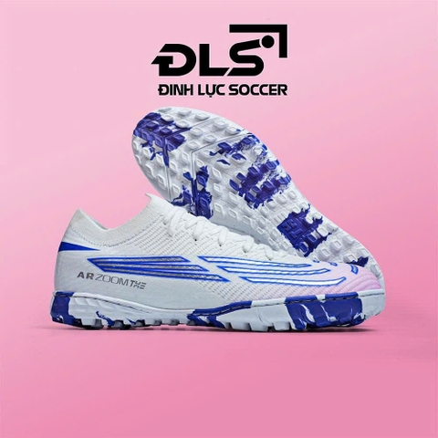 Giày Bóng Đá Việt Nam Vapor 16 Elite Trắng Vạch Xanh Đế Loang TF