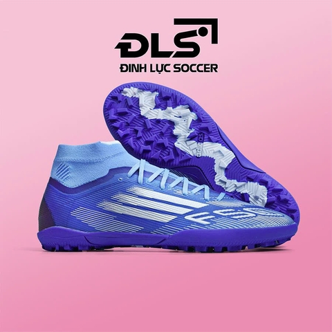 Giày Bóng Đá Adidas F50 Cổ Cao Xanh Biển Đậm TF