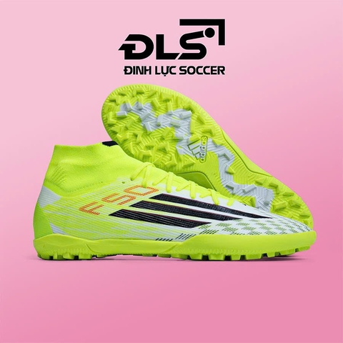 Giày Bóng Đá Adidas F50 Cổ Cao Trắng Chuối Caro TF