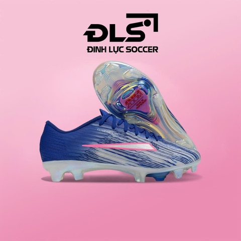 Giày Bóng Đá Mercurial Superfly 11 Elite Xanh Trắng Vạch Bạc Hồng Cổ Lửng FG