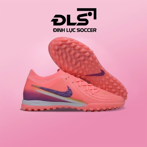 Giày Bóng Đá Nike Phantom GX2 Elite Đỏ Hồng Vạch Tím Cổ Lửng TF