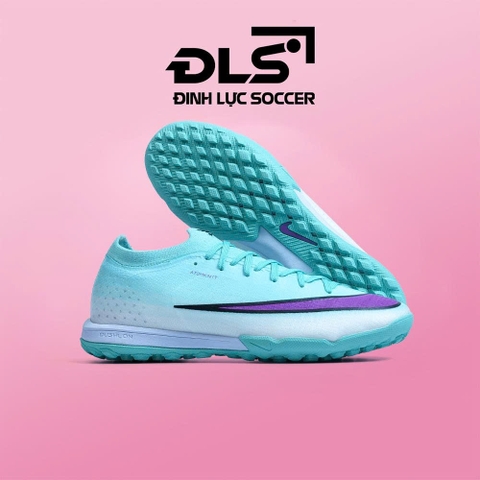 Giày Bóng Đá Nike Mercurial Vapor 17 Elite 2026 Xanh Ngọc Mint Vạch Tím Lưỡi Gà Liền TF
