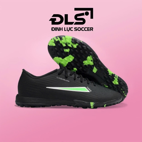 Giày Bóng Đá Mercurial Superfly 11 Elite Đen Vạch Xanh Lá Lưỡi Gà Liền TF