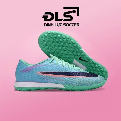 Giày Bóng Đá Nike Mercurial Superfly 11 Elite Xanh Ngọc Vạch Đen Cam Lưỡi Gà Liền TF