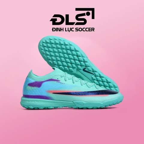 Giày Bóng Đá Nike Mercurial Vapor 17 Elite SK Xanh Ngọc Vạch Cam Đen Cổ Lửng TF