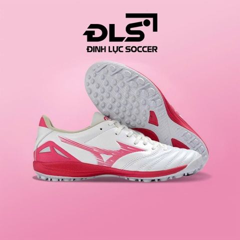Giày Bóng Đá Mizuno Morelia Neo 4 Pro AS Trắng Gót Hồng Đế Đệm TF