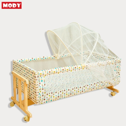 Nôi gỗ bập bênh có thể di chuyển dành cho bé Mody M955550