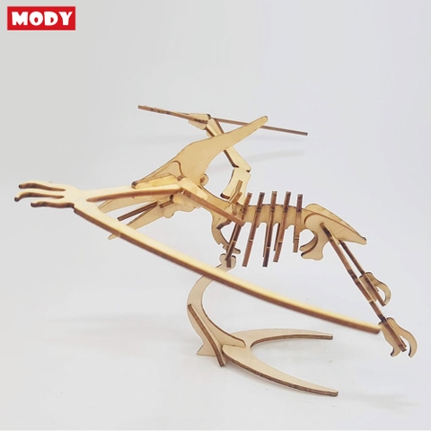 Mô hình lắp ráp 3D hóa thạch thằn lằn sấm Pteranodon, đồ chơi gỗ Mody M31635