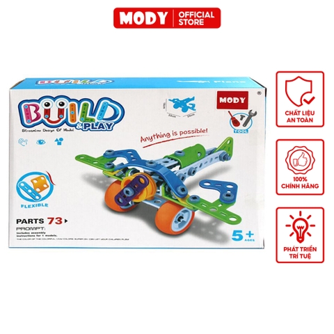 Bộ đồ chơi Steam lắp ráp và xây dựng 73 chi tiết MODY M7706 kích thích sáng tạo cho bé