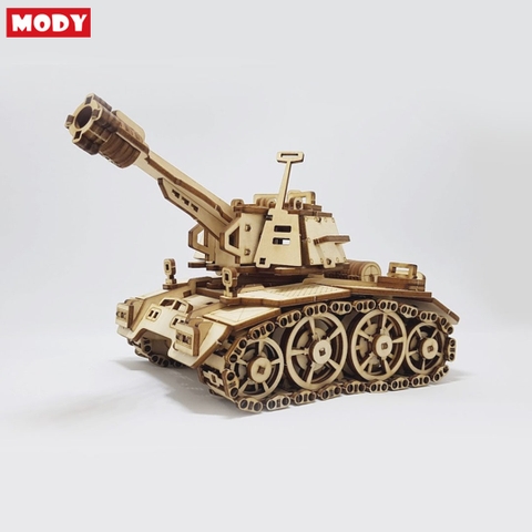 Mô hình lắp ráp xe tank 3D bằng gỗ Mody M3008