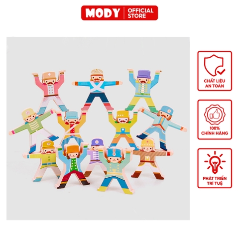 Trò chơi xếp thăng bằng tương tác những anh lính vui vẻ MODY M801222 đồ chơi cho bé rèn luyện sự khéo léo
