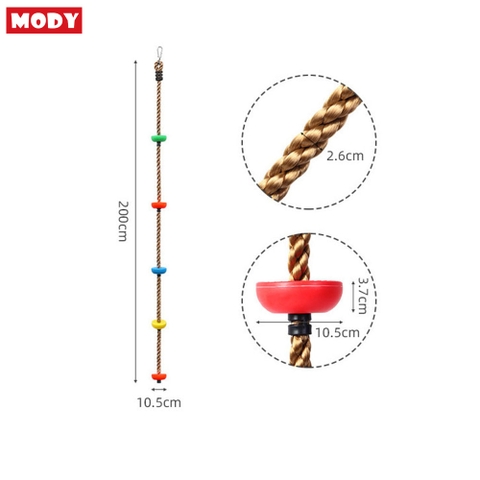Bộ đĩa xích đu và dây thừng có khóa cài tiện dụng dành cho bé Mody M20010