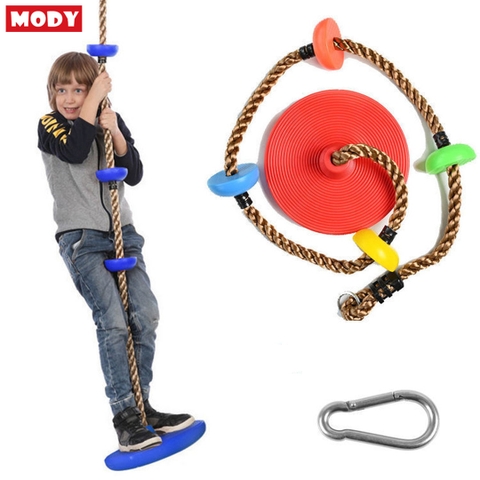 Bộ đĩa và dây thừng treo xích đu dành cho trẻ em kèm đĩa nhựa tiện dụng Mody M20030