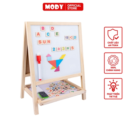 Bảng vẽ từ tính 2 mặt gập gọn MODY M8840 hỗ trợ bé học tập