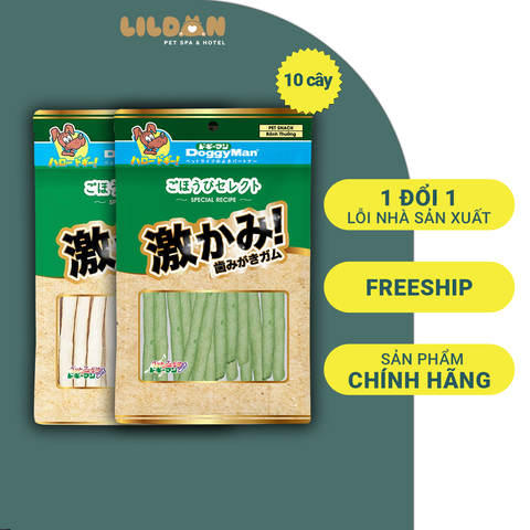 DOGGY MAN (100g) Bánh Thưởng Snack Thưởng - Que Da Bò Thơm Miệng