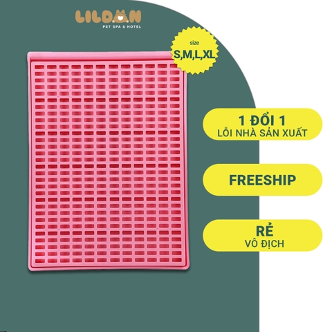 Khay Vệ Sinh Cho Chó Lớn, Thiết Kế Chắc Chắn, Chống Cào Tã Lót