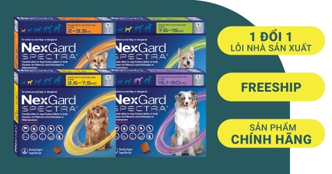NEXGARD SPECTRA - Viên Trị Nội Ngoại Kí Sinh Trùng