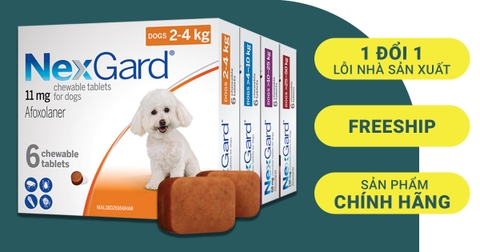 NEXGARD Viên Trị Ve Ghẻ, Bọ Chét