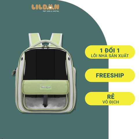 Balo Vận Chuyển Chó Mèo Nỉ, Nhựa Trong Suốt