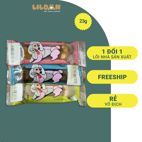 YAHO (15g) Vivi Baby - Xương Gặm Sạch Răng Thơm Miệng Cho Chó Hình Xương
