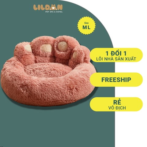 Nệm Cho Chó Mèo - Ổ Nệm Giường Nằm Hình Bàn Chân Cho Chó Mèo