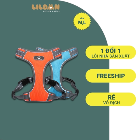 Dây Dẫn Chó Mèo - Yếm Dắt Chó Mèo Đi Dạo (không kèm dây)