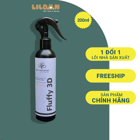 SILK CREATION Xịt Dưỡng Lông Fluffy 3D 200ml - Hàng nhập khẩu