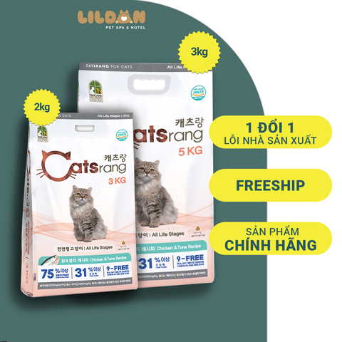 CATSRANG Thức Ăn Hạt Khô Cho Mèo Con Và Mèo Trưởng Thành