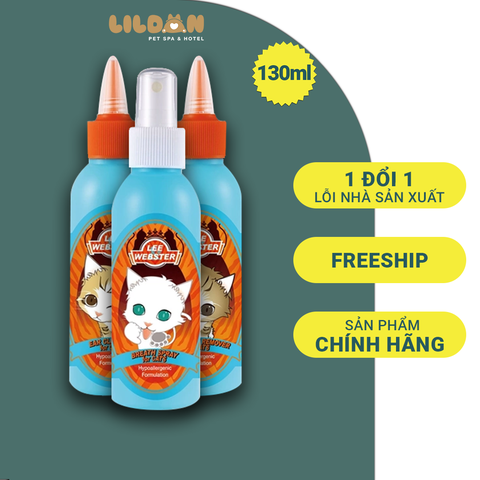 LEE WEBSTER (130ml) Dung Dịch Vệ Sinh Tai, Mắt, Răng Miệng Dành Cho Mèo