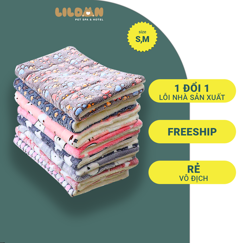 Nệm Cho Chó Mèo - Thảm Lông, Thảm Giữ Ấm Cho Chó Mèo