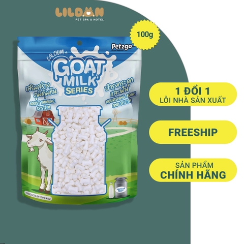 PET2GO Bánh Thưởng Snack Thưởng - Xương Gặm Que Gặm Làm Từ Sữa Dê