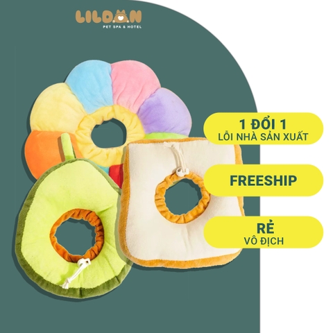 Vòng Cổ Chống Liếm Cho Chó Nhiều Hình Dạng