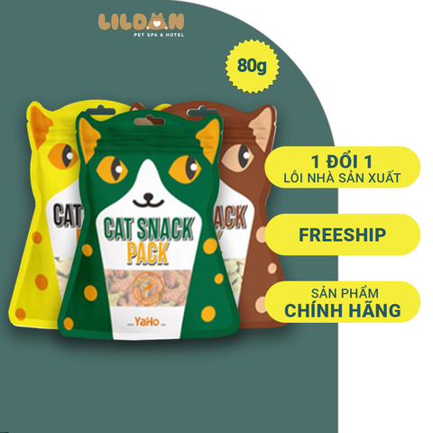 YAHO (200g) Bánh Thưởng Snack Thưởng - Bánh Thưởng Làm Sạch Răng Thơm Miệng Hình Ngôi Sao