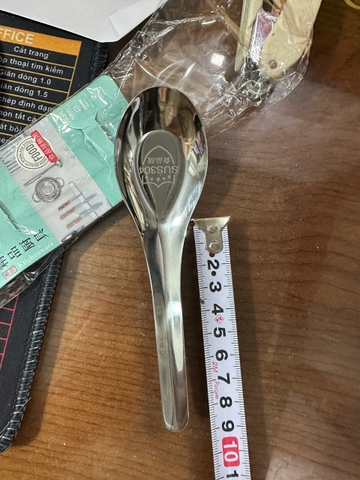 Thìa inox 304 - XQF1002 -144*42mm - 28.5g