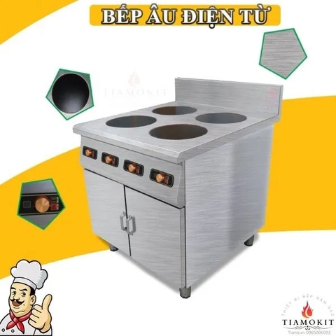 Bếp Âu điện từ 4 họng (3kw/họng)