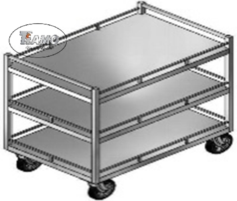 Xe đẩy gia vị 3 tầng