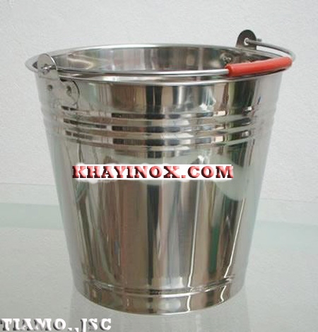 Xô đá inox không nắp