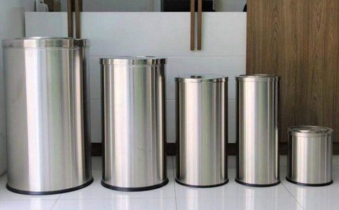 Thùng rác nắp lật inox