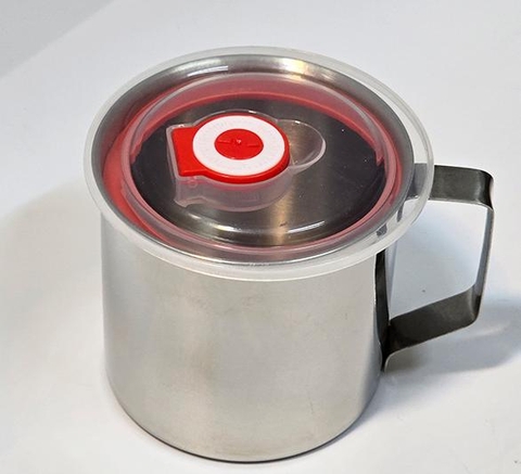 Ca inox có nắp chống tràn 10cm