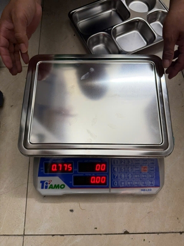 Khay inox chia cơm 5 ngăn lớn K23  Sus 304 loại nhẹ