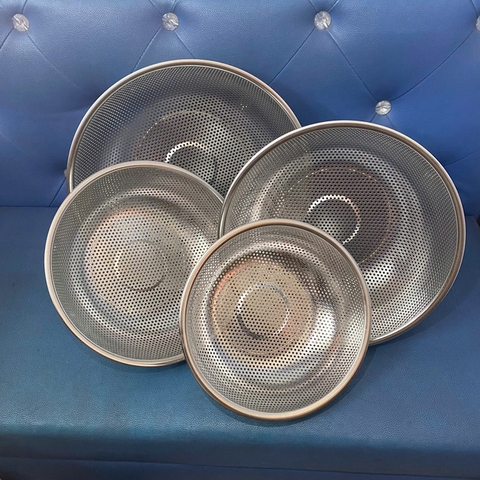 Rổ inox tròn nhiều kích thước