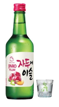 Rượu soju Jinro Mận  - Hàn Quốc chai 360ml