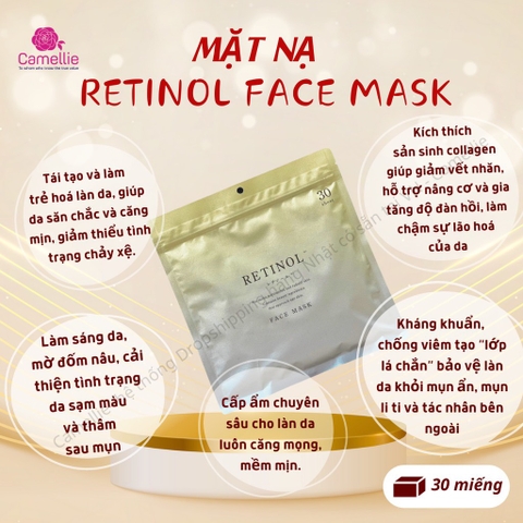 MẶT NẠ RETNOL FACE MASK 30 MIẾNG