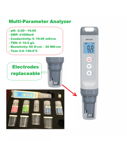 Máy đo đa chỉ tiêu dạng bút (pH/ORP/Độ dẫn điện/TDS/độ mặn/nhiệt độ), LPC-1, hãng LABGIC